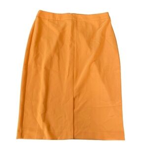NWT Ann Taylor Factory Orange Pencil Skirt sz 10